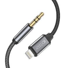 TKG Adapter: TECH-PROTECT ULTRABOOST Lightning - Jack (3,5mm) adapter fekete, 1m