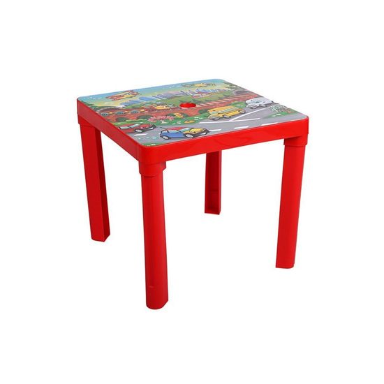 STAR PLUS Gyerek kerti bútor- műanyag asztal piros
