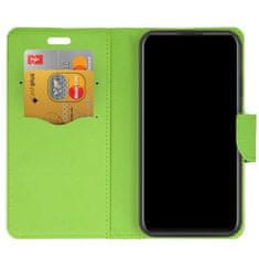 TKG Telefontok Xiaomi Redmi Note 11 - FANCY kék / zöld szilikon keretes könyvtok
