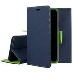 TKG Telefontok Samsung Galaxy A03S - FANCY kék / zöld szilikon keretes könyvtok