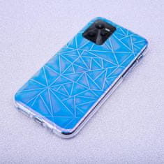 TKG Telefontok Realme C35 - Neo kék, mintás műanyag hátlap tok, szilikon kerettel