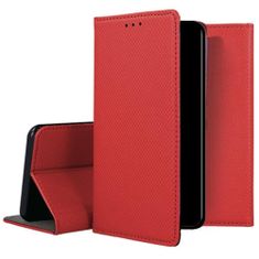 TKG Telefontok Honor X8 - piros mágneses szilikon keretes könyvtok