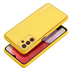 TKG Telefontok Samsung Galaxy A04s (A047) - Forcell műbőr hátlap tok, sárga