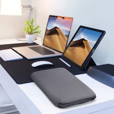 TKG Laptop táska - Univerzális 14"-os szürke zsebes laptop/tablet táska