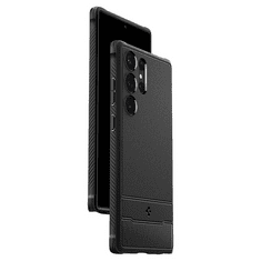 Spigen Samsung SM-S918 Galaxy S23 Ultra ütésálló hátlap - Rugged Armor - fekete (SP0205)