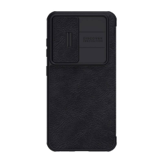 Nillkin Qin Leather Pro Samsung S23+ tok fekete (043129) (NI043129)