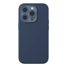 BASEUS Liquid Silica iPhone 14 Pro átlatszó mágneses tok és üvegfólia kék (ARYC000503)
