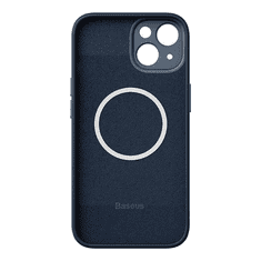 BASEUS Liquid Silica iPhone 14 Plus átlátszó mágneses tok és üvegfólia kék (ARYC000603) (ARYC000603)