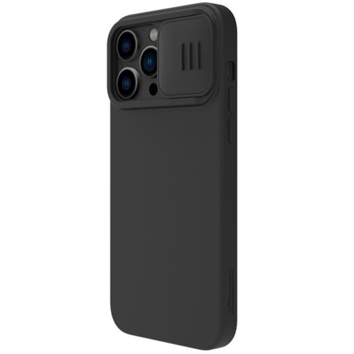 Nillkin CamShield Silky Apple iPhone 14 Pro MagSafe szilikon tok fekete (69915) (NI69915)