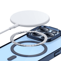 BASEUS Glitter iPhone 14 Pro Átlátszó mágneses tok és üvegfólia kék (ARMC010503) (ARMC010503)