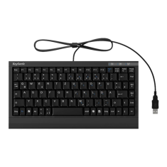 RaidSonic KeySonic ACK-595C+ billentyűzet USB QWERTZ Német Fekete (ACK-595C+ (DE))