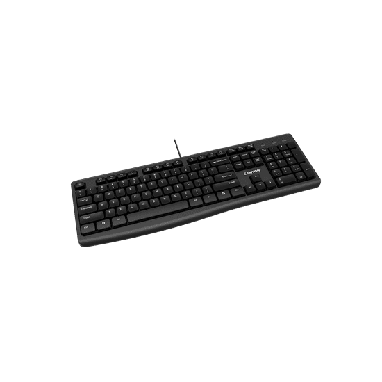 Canyon Wired Chocolate Standard Keyboard ,105 keys, slim design with chocolate key caps, 1.5 Meters cable length,Size 434.2*145.4*27.2mm,450g RU layout (CNE-CKEY5-RU)