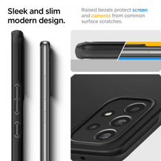 Spigen Samsung A536U Galaxy A53 5G ütésálló hátlap - Thin Fit - fekete (SP0172)