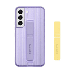 SAMSUNG műanyag telefonvédő (dupla rétegű, gumírozott, asztali tartó funkció) LILA [Galaxy S22 Plus 5G (SM-S906)] (OSAM-EF-RS906CVEG)