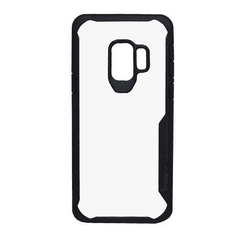 iPaky műanyag telefonvédő (szilikon keret, közepesen ütésálló, átlátszó hátlap) FEKETE [Samsung Galaxy S9 (SM-G960)] (5996457748402)