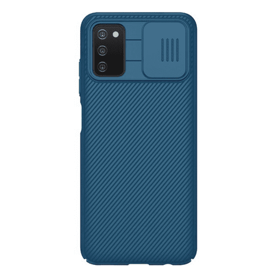Nillkin CAMSHIELD műanyag telefonvédő (szilikon keret, közepesen ütésálló, kamera védelem, csíkos) SÖTÉTKÉK [Samsung Galaxy A03s (SM-A037F)] (5996591114002)