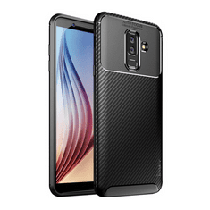 iPaky szilikon telefonvédő (karbon minta) FEKETE [Samsung Galaxy A6+ (2018) SM-A605F] (5996457810567)