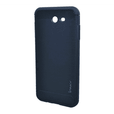 iPaky szilikon telefonvédő (közepesen ütésálló, szálcsiszolt, karbon minta) KÉK [Samsung Galaxy J7 (2017) SM-J730] (5996457710317)