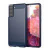 iPaky szilikon telefonvédő (közepesen ütésálló, szálcsiszolt, karbon minta) SÖTÉTKÉK [Samsung Galaxy S21 Plus (SM-G996) 5G] (5996591045450)