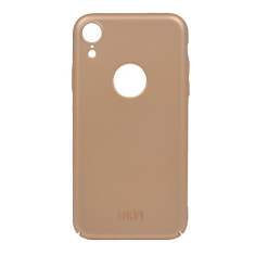 MOFI műanyag telefonvédő (ultravékony, logo kivágás) ARANY [Apple iPhone XR 6.1] (5996457826759)
