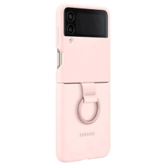 SAMSUNG Galaxy Z Flip4 szilikontok gyűrűvel rózsaszín (EF-PF721TPEGWW) (EF-PF721TPEGWW)
