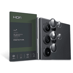 Hofi Camring Pro+ Samsung S908B Galaxy S22 Ultra 5G hátsó kameralencse védőüveg fekete kerettel (FN0366) (FN0366)
