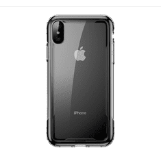 BASEUS műanyag telefonvédő (szilikon keret, közepesen ütésálló, légpárnás keret) FEKETE [Apple iPhone XS Max 6.5] (WIAPIPH65-YJ01)