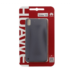 Huawei műanyag telefonvédő (ultravékony, 0.8 mm) SZÜRKE [Y6] (51991217)
