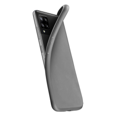 CellularLine CHROMA szilikon telefonvédő (matt, mikrofiber plüss belső) FEKETE [Samsung Galaxy A12 (SM-A125F / SM-A127F)] (CHROMAGALA12K)