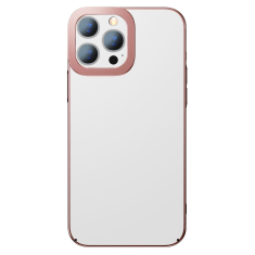 BASEUS Glitter iPhone 13 Pro Max átlátszó tok, rózsaszín (ARMC001104) (ARMC001104)