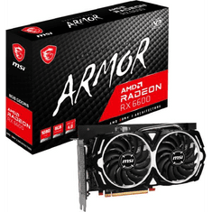 MSI RX 6600 ARMOR 8GB V1 videókártya AMD Radeon RX 6600 GDDR6 (RX 6600 ARMOR 8G V1)