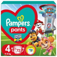 Pampers Active Baby Pants Paw Patrol pelenkák méret. 4 (72 pelenka), 9-15 kg