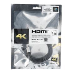 TKG Nagy sebességű HDMI / HDMI kábel Ethernettel - 1,5m, fekete