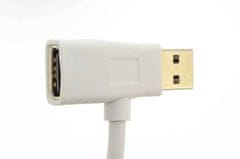 TKG 2in1 munltifunkciós (USB bemenet és kimenet, lightning) fehér adatkábel, 1,5A
