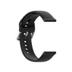 TKG Samsung Galaxy Watch 3 (45 mm) okosóra szíj - fekete szilikon szíj