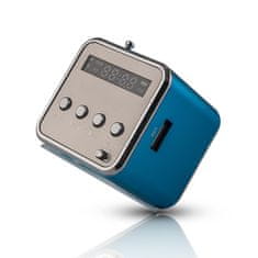 TKG Hangszóró: Setty MF-100 - kék hangszóró - rádió, AUX, MicroSD, USB (NEM bluetooth-os)