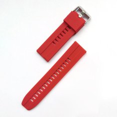 TKG Huawei Watch GT / GT2 / GT2 Pro (46 mm) okosóra szíj - piros szilikon (22 mm)