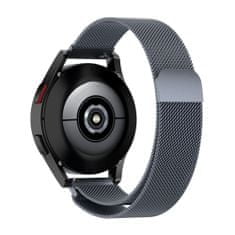 TKG Samsung Galaxy Watch 4 40 / 42 / 44 / 46 mm - mágneses sötétszürke fémszíj