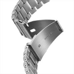 TKG Samsung Galaxy Watch 3 (45 mm) okosóra fémszíj - Spigen Modern Fit ezüst fémszíj (22 mm szíj szélesség)