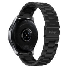 TKG Samsung Galaxy Watch 3 (45 mm) okosóra fémszíj - Spigen Modern Fit fekete fémszíj (22 mm szíj szélesség)
