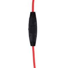 TKG Headset: Maxlife MXGH-200 - fekete/piros fejhallgató mikrofonnal (vezetékes:Jack)
