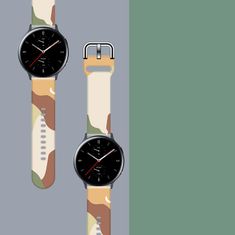 TKG Samsung Galaxy Watch6 / Watch6 Classic okosóra szíj - Strap Moro color 16 színes szilikon szíj (szíj szélesség: 20 mm)