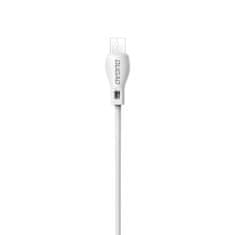TKG Kábel: DUDAO L4- USB / MicroUSB adatkábel, (2,4A) 2m fehér
