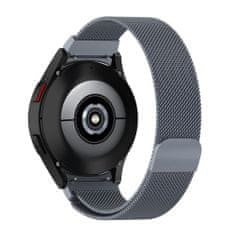 TKG Samsung Galaxy Watch 4 40 / 42 / 44 / 46 mm - TECH-PROTECT Milaneseband ”2” - mágneses szürke fémszíj (20 mm szíj szélesség)