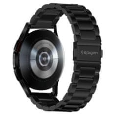 TKG Samsung Galaxy Watch 4 (40 / 42 / 44 / 46 mm) okosóra fémszíj - Spigen Modern Fit fekete fémszíj (20 mm szíj szélesség)
