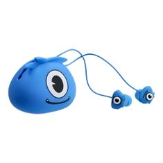 TKG Headset: Jillie Monster - kék audio jack csatlakozós stereo headset, mikrofonnal + szilikon tartóval