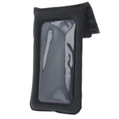 TKG Telefontok Univerzális nyakba akasztható cipzáras, fekete/átlátszó vízálló tok (6,5-6,8 coll)