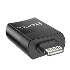 TKG Adapter: HOCO UA17 - USB / Ligjtning adapter fekete (OTG)
