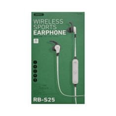 TKG Headset: Remax RB-S25 - fehér stereo sport bluetooth headset fülhallgató