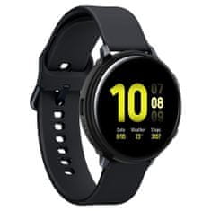 TKG Samsung Galaxy Watch Active 2 (44 mm) - SPIGEN LIQUID AIR fekete szilikon védőtok, szíj nélkül